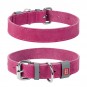 WAUDOG Classic genuine leather dog collar, W 12 mm, L 21-29 cm pink