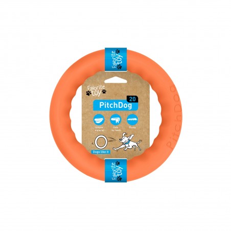 PitchDog20, fetch ring (diameter 20 cm) orange