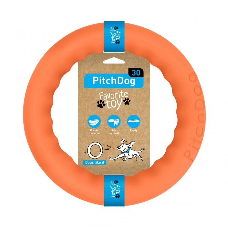 PitchDog30, fetch ring (diameter 28 cm) orange