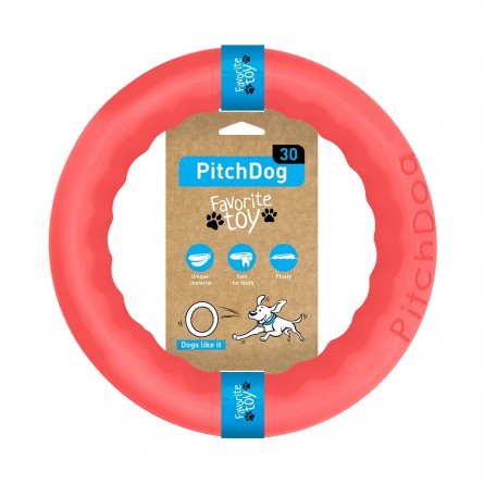 PitchDog30, fetch ring (diameter 28 cm) pink