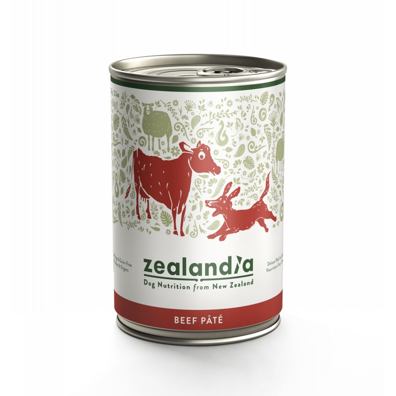 Zealandia Deluxe Beef Pâté Adult Dog Food (12 x 385g)