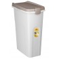 6x Petfood Container 40lt,  brown/white